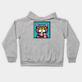 Pink Cat Kids Hoodie